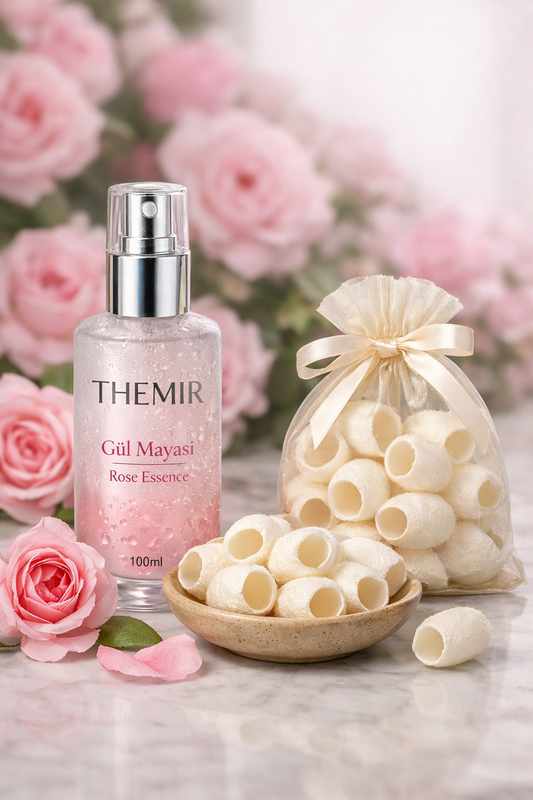 %100 Doğal İpek Kozası Yüz Peelingi